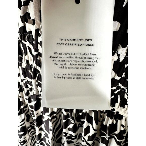 Faithfull The Brand X Revolve Amika Mini Dress, Sidra Floral Print Ecru, US 4/S - Picture 8 of 10